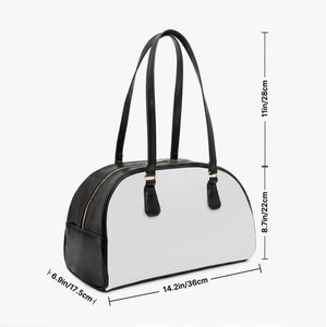Blue Camouflage PU <b>bowling</b> Bag With Zipper Closure Two Handles Women's Casual Handbag Daily Use - Product Image 6