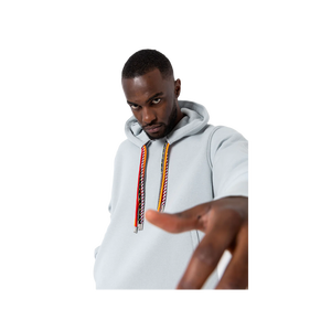 <b>Men's</b> Oversized Hooded Sweatshirt Solid Color Cotton Fleece Casual <b>Pullover</b> Autumn Style Pocket Design Regular Fit - Product Image 6