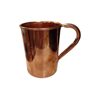 Mug en cuivre pur martelé de luxe, idéal pour les Moscow Mule, la bière et les fêtes, grande capacité, prix abordable, artisanat. - Product Image 4