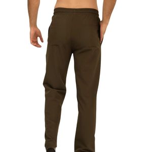 Pantalon de jogging décontracté pour homme, vert olive, coupe droite, taille élastique avec cordon de serrage, confortable pour le quotidien - Product Image 6