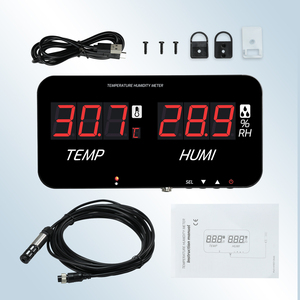Higrómetro Digital, Termómetro de Alta Precisión, Monitor de Temperatura y Humedad con Alarmas Audibles/Visuales y Salida de 3.5mm - Product Image 3