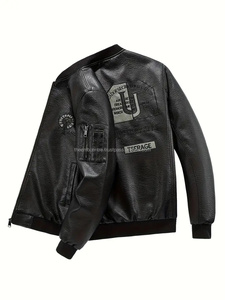 Chaqueta de moda de cuero auténtico con cremallera personalizada para hombre de buena calidad a precios mayoristas chaquetas de moda de cuero de color personalizado - Product Image 5