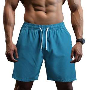 Ropa Deportiva para Hombre, Pantalones Cortos Deportivos con Logotipo Personalizado en la Cintura y Abertura en el Bajo, para Gimnasio y Entrenamiento - Product Image 2