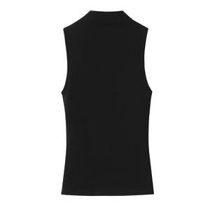 Camisetas sin mangas casuales de moda para mujer 2025, transpirables, antipilling, 100% poliéster, tela de sarga, cuello redondo, tirantes finos - Product Image 3