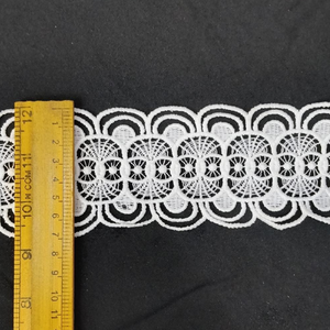 Ruban de dentelle guipure GPO soluble dans l'eau, motif floral chimique, pour la décoration de vêtements et de robes - Product Image 1