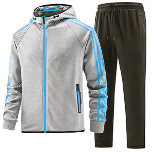 Survêtement d'hiver décontracté pour homme, personnalisé, de haute qualité, avec capuche, fermeture éclair intégrale, 100% coton, design 2 en 1, grande taille, coupe-vent - Product Image 4