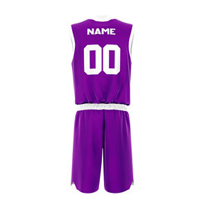 Maillot de basketball personnalisé anti-UV en gros, nouveau design, dernière collection, haute qualité, réversible, imprimé, logo avant - Product Image 6