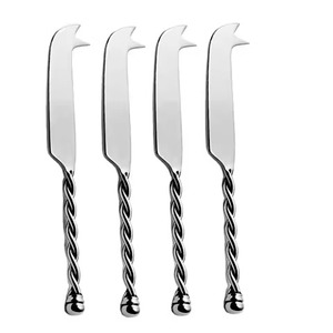 ชุดมีดชีสสแตนเลสหรูหรา พร้อมใบมีดคมสำหรับตัด ชุดอุปกรณ์เสิร์ฟอาหารสำหรับครัวและโต๊ะอาหาร - Product Image 3