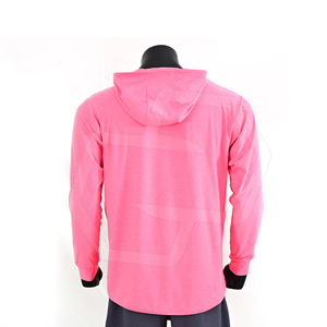 <b>Men's</b> <b>Pink</b> Quarter Zip Long Sleeve <b>Sweatshirt</b> Regular Fit Sporty Knitted Quick Dry Spring Wear Premium Quality Made in Pakistan - Product Image 2