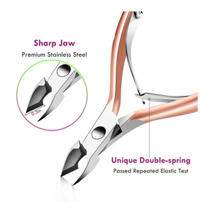 Coupe-cuticules et repousse-cuticules en acier inoxydable HL, outils de pédicure et de manucure durables avec logo personnalisé - Product Image 6