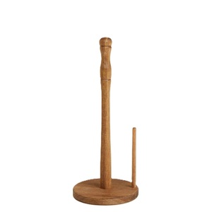 Nuevo Soporte de Papel Toalla de Madera con Opción de Logotipo Personalizado, Elegante y Duradero, Acabado en Nogal Natural - Product Image 2