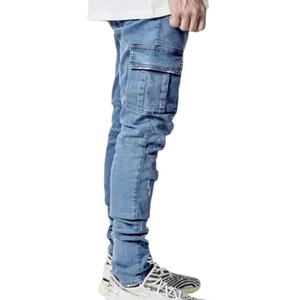Pantalones Vaqueros Cargo Ajustados para Hombre, con Tirantes, Estilo Hip Hop, Ropa Urbana - Product Image 6