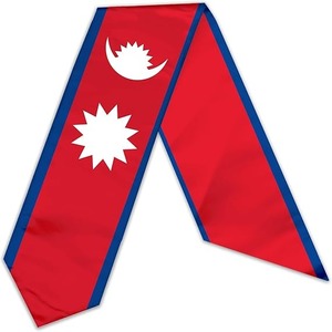Estola de satén para graduación - Bufanda de graduación de 72 pulgadas con diseño de bandera nacional, tipo de tela: satén - Product Image 3