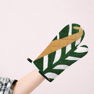 100% Cotton Printed Oven Mitten for kitchen use Oven mitt <b>set</b> Heat Insulation With Custom Size And Logo Wholesale in India. - Product Image 2