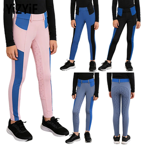 Pantalones de Montar a Caballo Profesionales, de Spandex/Algodón, Cintura Media, Tipo Denim, Antideslizantes, de Secado Rápido, Ajustados, para Ciclismo y Deportes - Product Image 6