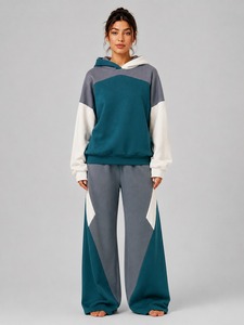 Conjunto Deportivo para <span class=keywords><strong>Mujer</strong></span>, Pantalones Deportivos, Traje Deportivo Azul, Talla Grande, Servicio OEM para la Temporada de Invierno - Product Image 1