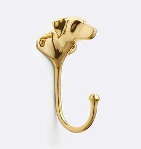 High Quality Luxurious <b>Decorative</b> Brass Self-adhesive Modern Wall Mounted <b>Hooks</b> Set 2 Plain Polished <b>Coat</b> Hat Belts Keys Hanging - Product Image 6