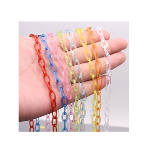 Cadena de Eslabones de Resina Personalizable para Colgar en la Pared, Eslabones de Resina Transparentes, Cadena de Eslabones de Resina para Hoteles y Restaurantes - Product Image 1