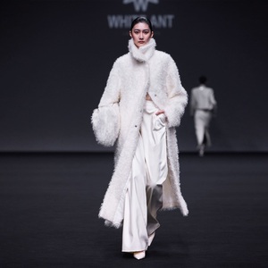 Abrigo de Invierno para Mujer, Elegante, Mezcla de Mohair CAMELA, Cuello Alto, Diseño ODM, de Vietnam, Gran Venta - Product Image 1