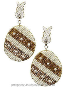 Pendientes Colgantes Hechos a Mano con Cuentas de Semillas, Diseño Floral Bohemio Pastel Multicolor, Talla Personalizada, Unisex, Regalo, Venta al por Mayor - Product Image 3