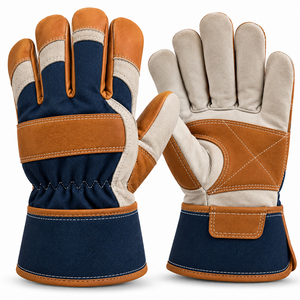 Guantes de Cuero con Marca Personalizada, Etiqueta Privada, OEM, ODM, Venta al por Mayor, Diseño de Costuras en el Puño Extendido, Guantes Canadienses - Product Image 1