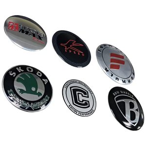 Premium Customized Metal Nameplates with Silk Screen Printing Round Self-Adhesive Badges for Decoration Branding & Gifts - Product Image 3