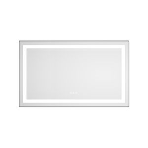 Specchio LED da Bagno 40 X 24 Pollici con Illuminazione Frontale e Posteriore, Montaggio a Parete, Cornice in Alluminio, Antiappannamento, Memoria, 3 Anni di Garanzia - Product Image 2
