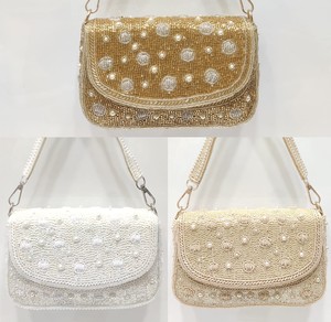 Luxury Handmade Beaded Evening Bag for Women | Pearl & Sequin Embroidered Shoulder <b>Clutch</b> | <b>Wedding</b> Party Crossbody Purse - Product Image 4