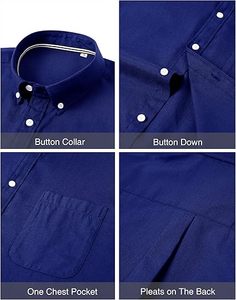Chemise Oxford Homme Elite Tech Unie Décontractée à Col Boutonné Manches Longues avec Poche Édition Urbaine Flex 2026 - Product Image 4