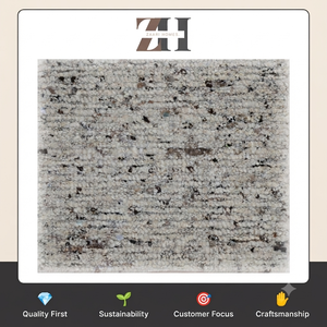 Modern Handwoven Wool <b>Rug</b> with Textured Heathered Design Premium Flatweave Area Carpet for Home and Hotel - Product Image 6