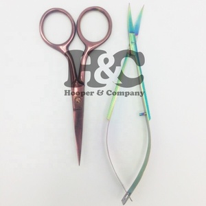 Tijera curva para cejas de acero inoxidable con Etiqueta Privada, herramientas de mantenimiento de paisaje con resorte, afiladas para plantas sostenibles - Product Image 6