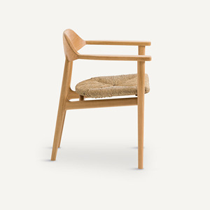Modern Versatile Solid Wood <b>Teak</b> Dining <b>Chair</b> Set Indoor/Outdoor Rattan Synthetic <b>Garden</b> Furniture - Jorsey - Product Image 6