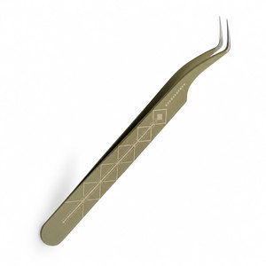แหนบดัดขนตาสแตนเลสโค้งมน ปลายเรียบ สำหรับต่อขนตา - Product Image 3