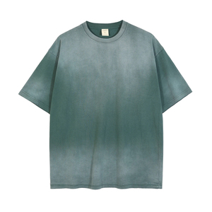 เสื้อยืดสไตล์โมเดิร์นเรโทรลำลองแนวสตรีทแวร์ ล้างสีแบบแอซิดวอช ดีไซน์วินเทจสไตล์คนเมือง ผ้าฝ้าย 100% เป็นมิตรต่อสิ่งแวดล้อม ทรงปกติ - Product Image 6