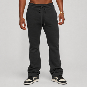 Men Flare Sweatpants Custom Made Casual <b>Trousers</b> <b>with</b> Soft Fabric <b>Elastic</b> <b>Waist</b> and Stylish Bell Bottom Fit for Everyday Fashion - Product Image 5