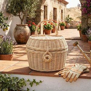Cesta de Mimbre Artesanal con Cierre - Product Image 3