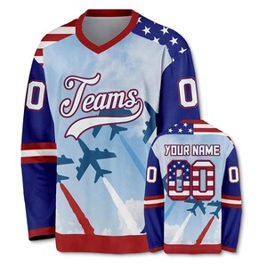 Jersey de Hockey sobre Hielo Personalizado 2026, Transpirable, de Secado Rápido, para Hombre y Mujer, con Nombre y Números Cosidos y Diseño Personalizado de Alta Calidad - Product Image 6