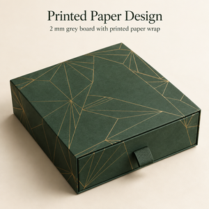 Caja Deslizante de Origami con Diseño Forestal Personalizado para Empaque de Sets de Regalo Tecnológicos - Product Image 3