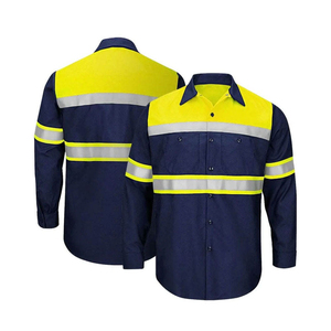 Men's Hi Vis <b>Waterproof</b> Breathable Construction <b>Overalls</b> Reflective Strips Safety Uniforms for Work - Product Image 6