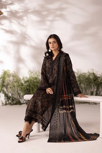 Costume en coton pour femmes indiennes et pakistanaises CHRIZMA, Salwar Kameez ethnique, design Karandi, prix bas, robe pour mariages et fêtes, adultes - Product Image 4