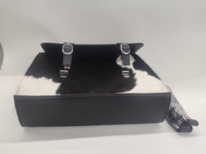 Bolso Tote de Piel Auténtica para Portátil, con Cierre de Solapa y Forro de Poliéster, Estilo Bohemio Vintage para Uso Diario - Product Image 4