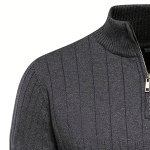 Sweat-shirts d'hiver pour hommes, best-sellers, surdimensionnés, à fermeture éclair 1/4, brodés, décontractés, confortables, 100% coton, de haute qualité - Product Image 3