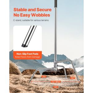 Stativo C in Acciaio Inossidabile Resistente per Fotografia, Altezza Massima 330 cm, Regolabile 1,46-2,99 m, Capacità 20 kg - Product Image 5