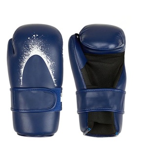 Protector de Manos para Kickboxing de Alta Calidad, Transpirable, Antideslizante, Color Azul, para Entrenamiento, Guantes Ligeros para Karate y Sparring - Product Image 1