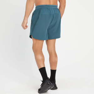 Shorts de sport pour hommes de haute qualité, séchage rapide, respirants, avec poches élastiques à la taille, motif uni décontracté pour la course et l'entraînement 100% - Product Image 3