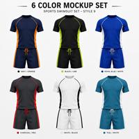 T-shirt Athlétique Homme Bleu Marine à Manches Longues, Blocs de Couleurs, Séchage Rapide, Accents Orange, Respirant, Écologique, en Spandex – Meilleure Vente