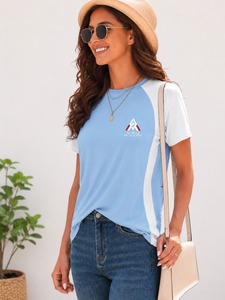 เสื้อยืดผู้หญิงคุณภาพสูง ผลิตจากวัสดุที่ทนทานเพื่อความสบายที่ยาวนาน สไตล์ทันสมัย และเหมาะสำหรับการใช้งานในชีวิตประจำวัน - Product Image 3