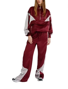 Women's <b>White</b> Black Solid Casual Hooded Short Sports Wear <b>Set</b> Long Sleeve Regular Fit Full Waterproof Fleece <b>2</b>-<b>Piece</b> Sports Wear - Product Image 1