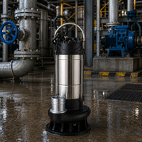 Pompe centrifuge électrique monophasée en acier inoxydable Snow Flake QDX15-18-1.5S 2 HP pour le transport des eaux usées et la lutte contre les inondations