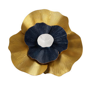 Decoración de Pared de Lujo Nórdica con Hojas Metálicas Doradas y Plateadas, Juego de 2 Piezas, Arte Botánico Abstracto, Escultura de Rama de Hierro para Hogar Moderno - Product Image 5